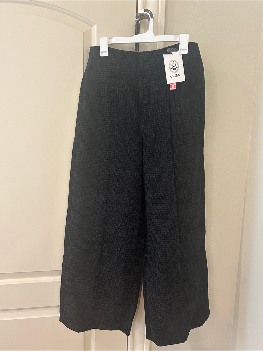 Cider Wide Leg Tweed Pants NWT